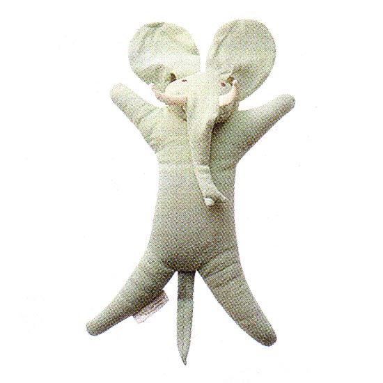 This elephant pillow is filled with organic lavender.
